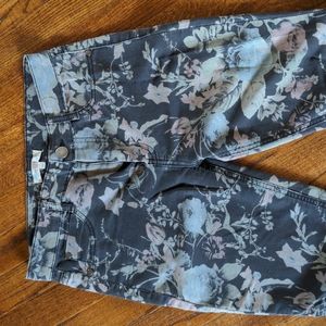 Love Fire Floral Print Pants Sz 7